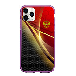 Чехол iPhone 11 Pro матовый RUSSIA SPORT: Gold Collection