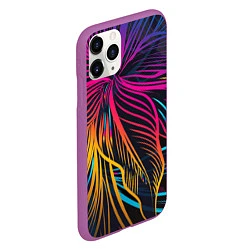 Чехол iPhone 11 Pro матовый Floral Design, цвет: 3D-фиолетовый — фото 2