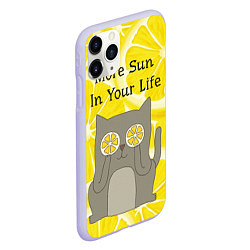 Чехол iPhone 11 Pro матовый More Sun In Your Life, цвет: 3D-светло-сиреневый — фото 2