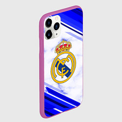 Чехол iPhone 11 Pro матовый Real Madrid, цвет: 3D-фиолетовый — фото 2