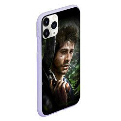 Чехол iPhone 11 Pro матовый Far Cry 3: Jungle Soldier, цвет: 3D-светло-сиреневый — фото 2