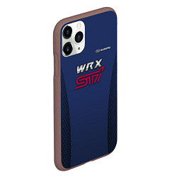 Чехол iPhone 11 Pro матовый Subaru wrx sti, цвет: 3D-коричневый — фото 2