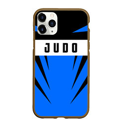 Чехол iPhone 11 Pro матовый Judo Fighter, цвет: 3D-коричневый
