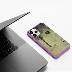 Чехол iPhone 11 Pro матовый Breaking Benjamin, цвет: 3D-фиолетовый — фото 2