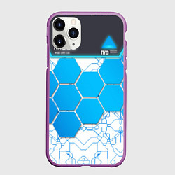 Чехол iPhone 11 Pro матовый Become Human RK800, цвет: 3D-фиолетовый