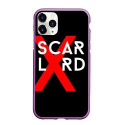 Чехол iPhone 11 Pro матовый Scarlxrd Logo, цвет: 3D-фиолетовый