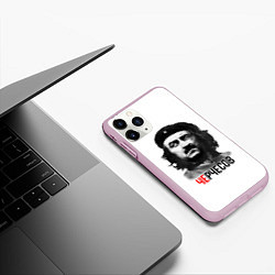 Чехол iPhone 11 Pro матовый Черчесов, цвет: 3D-розовый — фото 2