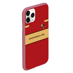 Чехол iPhone 11 Pro матовый Porsche Design, цвет: 3D-малиновый — фото 2