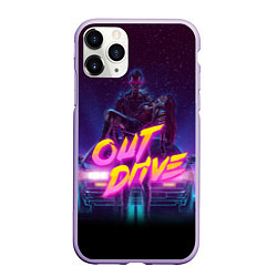 Чехол iPhone 11 Pro матовый OUT DRIVE, цвет: 3D-светло-сиреневый