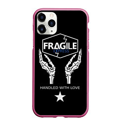 Чехол iPhone 11 Pro матовый Death Stranding: Fragile Express, цвет: 3D-малиновый