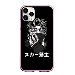 Чехол iPhone 11 Pro матовый Scarlxrd: hieroglyphs, цвет: 3D-розовый