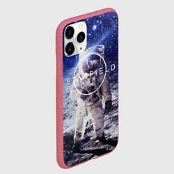 Чехол iPhone 11 Pro матовый Starfield, цвет: 3D-малиновый — фото 2