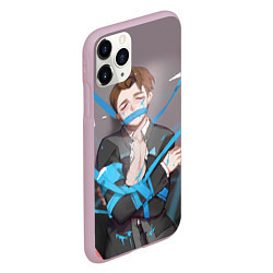 Чехол iPhone 11 Pro матовый Connor Pain, цвет: 3D-розовый — фото 2