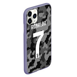 Чехол iPhone 11 Pro матовый Ronaldo 7: Camo Sport, цвет: 3D-серый — фото 2