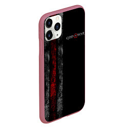 Чехол iPhone 11 Pro матовый God of War: Black Style, цвет: 3D-малиновый — фото 2