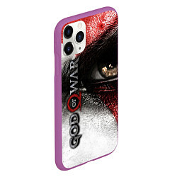 Чехол iPhone 11 Pro матовый God of War: Kratos, цвет: 3D-фиолетовый — фото 2
