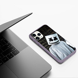 Чехол iPhone 11 Pro матовый Marshmallow DJ, цвет: 3D-серый — фото 2