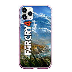 Чехол iPhone 11 Pro матовый Far Cry 4: Ice Mountains, цвет: 3D-розовый