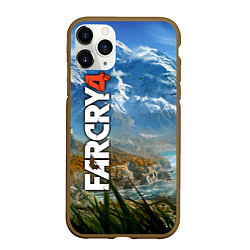 Чехол iPhone 11 Pro матовый Far Cry 4: Ice Mountains, цвет: 3D-коричневый