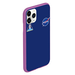 Чехол iPhone 11 Pro матовый NASA: Special Form, цвет: 3D-фиолетовый — фото 2
