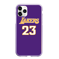 Чехол iPhone 11 Pro матовый NBA Lakers 23