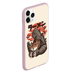 Чехол iPhone 11 Pro матовый Godzilla Eat, цвет: 3D-розовый — фото 2