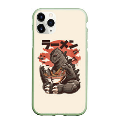 Чехол iPhone 11 Pro матовый Godzilla Eat