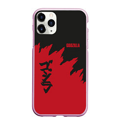 Чехол iPhone 11 Pro матовый Godzilla: Dark Style, цвет: 3D-розовый