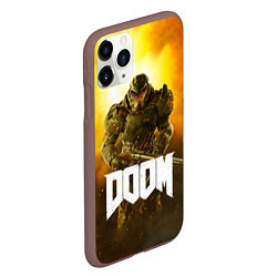 Чехол iPhone 11 Pro матовый DOOM: Soldier, цвет: 3D-коричневый — фото 2