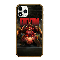 Чехол iPhone 11 Pro матовый DOOM: Pinky Monster