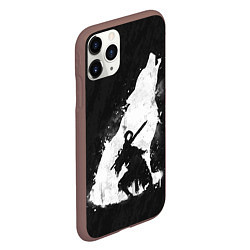 Чехол iPhone 11 Pro матовый Dark Souls: Howling Wolf, цвет: 3D-коричневый — фото 2