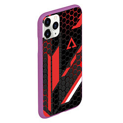 Чехол iPhone 11 Pro матовый CS:GO CYREX CARBON, цвет: 3D-фиолетовый — фото 2
