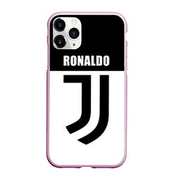 Чехол iPhone 11 Pro матовый Ronaldo Juve, цвет: 3D-розовый