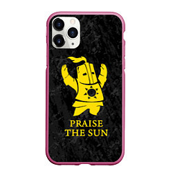 Чехол iPhone 11 Pro матовый Praise The Sun, цвет: 3D-малиновый