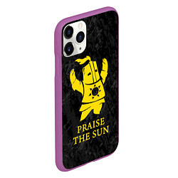 Чехол iPhone 11 Pro матовый Praise The Sun, цвет: 3D-фиолетовый — фото 2