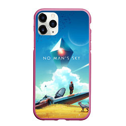 Чехол iPhone 11 Pro матовый No Man’s Sky: Atlas Rises, цвет: 3D-малиновый