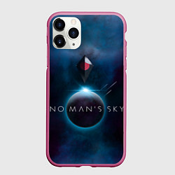 Чехол iPhone 11 Pro матовый No Man’s Sky: Dark Space, цвет: 3D-малиновый