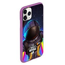 Чехол iPhone 11 Pro матовый Fortnite: Space Rainbow, цвет: 3D-фиолетовый — фото 2