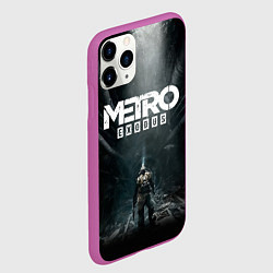 Чехол iPhone 11 Pro матовый Metro Exodus, цвет: 3D-фиолетовый — фото 2