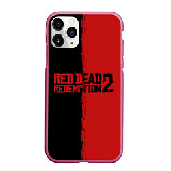 Чехол iPhone 11 Pro матовый RDD 2: Black & Red