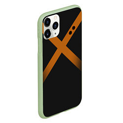 Чехол iPhone 11 Pro матовый KATSUKI BAKUGOU полосы, цвет: 3D-салатовый — фото 2