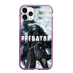 Чехол iPhone 11 Pro матовый Winter Predator, цвет: 3D-фиолетовый