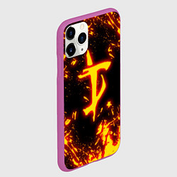 Чехол iPhone 11 Pro матовый DOOM: The Crucible, цвет: 3D-фиолетовый — фото 2