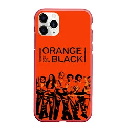 Чехол iPhone 11 Pro матовый ORANGE IS THE NEW BLACK, цвет: 3D-красный