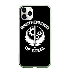 Чехол iPhone 11 Pro матовый Brothood of Steel, цвет: 3D-салатовый