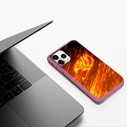 Чехол iPhone 11 Pro матовый NATSU DRAGNEEL, цвет: 3D-малиновый — фото 2