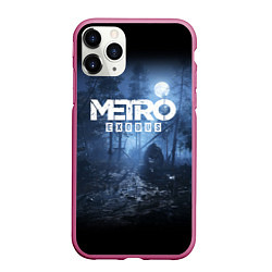 Чехол iPhone 11 Pro матовый Metro Exodus: Dark Moon, цвет: 3D-малиновый