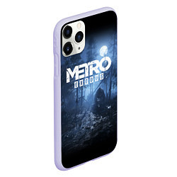 Чехол iPhone 11 Pro матовый Metro Exodus: Dark Moon, цвет: 3D-светло-сиреневый — фото 2