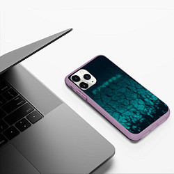 Чехол iPhone 11 Pro матовый TES: Cyberpunk, цвет: 3D-сиреневый — фото 2