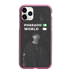 Чехол iPhone 11 Pro матовый Pharaon On, World Off, цвет: 3D-малиновый